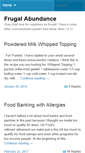 Mobile Screenshot of frugalabundance.com